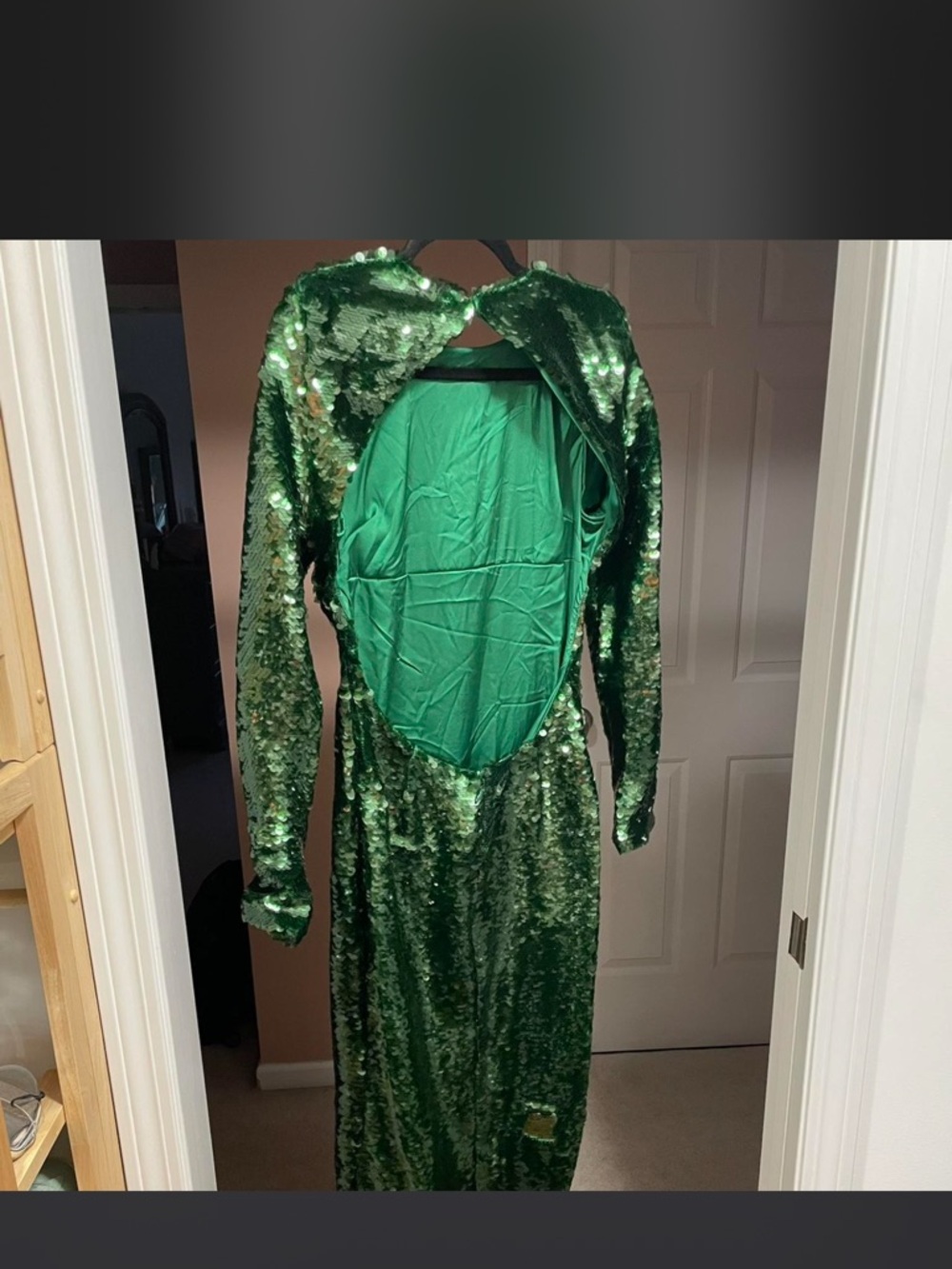 House of CB Emerald Green Sequin Maxi Dress - Picture 4 of 4
